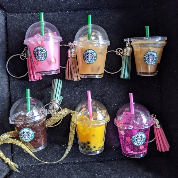 Starbucks Accessories - Starbucks inspired tumbler Keychain handmade